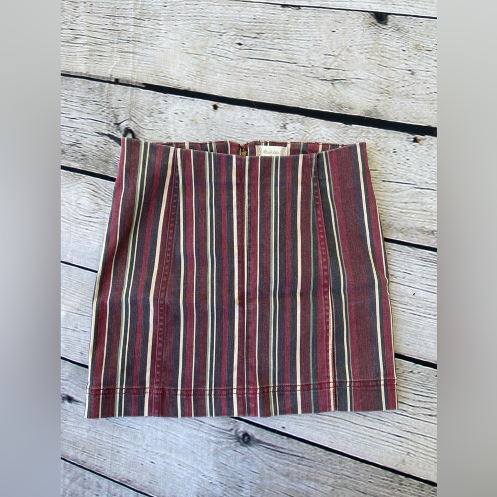 Altar'd State Striped Mini Skirt